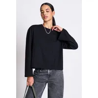 JAN N JUNE JAN 'N JUNE Damen vegan Langärmliges Boxy Ankira Schwarz – Produktbild 1 von 1