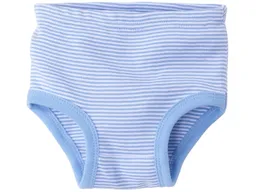 HANS NATUR Kinder Slip Bio-Baumwolle hellblau-weiß gestreift Gr. 86/92 – Produktbild 1 von 1