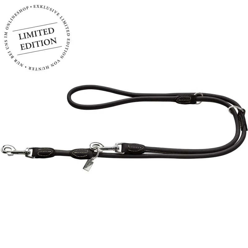 Hunter Hunter Verstellbare Führleine Round & Soft Bega schwarz S-L – Produktbild 1 von 2