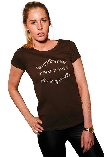 Human Family Human Family Damen Bio Shirt "Believe Traditional" aus Bio-Baumwolle – Produktbild 1 von 1