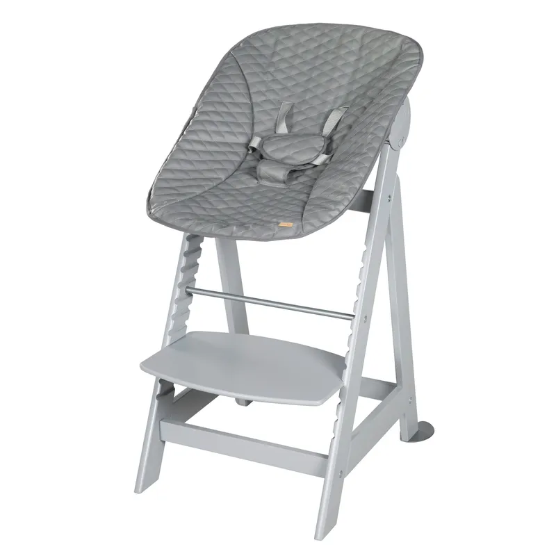roba Roba Treppenhochstuhl, Set 2in1 Stone gesteppt Born Up 'Luxe' – Produktbild 1 von 3
