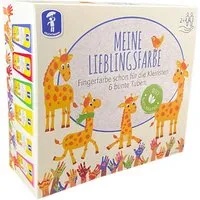 Feuchtmann Spielzeug Meine Lieblingsfarbe Fingermalfarben 6 Tuben a 75 g blau, weiß, gelb, grün, rosa, rot – Produktbild 1 von 1