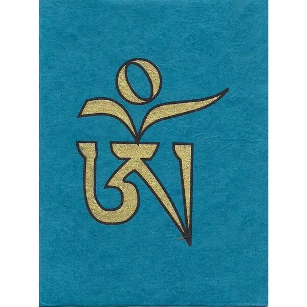 Just Be Just Be Briefkarte OM, Blau, – Produktbild 1 von 3