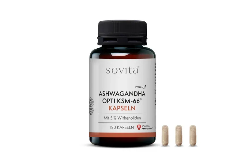 Ascopharm Ascopharm sovita Ashwagandha Opti KSM-66 Kapseln 1, 1 er – Produktbild 1 von 5