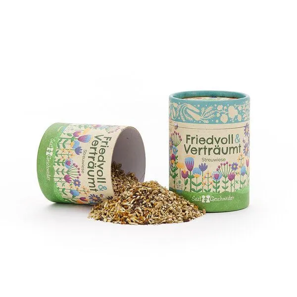 Die Stadtgärtner Die Stadtgärtner Friedvoll & Verträumt I Blumenmischung und Samenmischung I Streuwiese I Geschenk für Gärtner und Naturfreunde – Produktbild 2 von 2