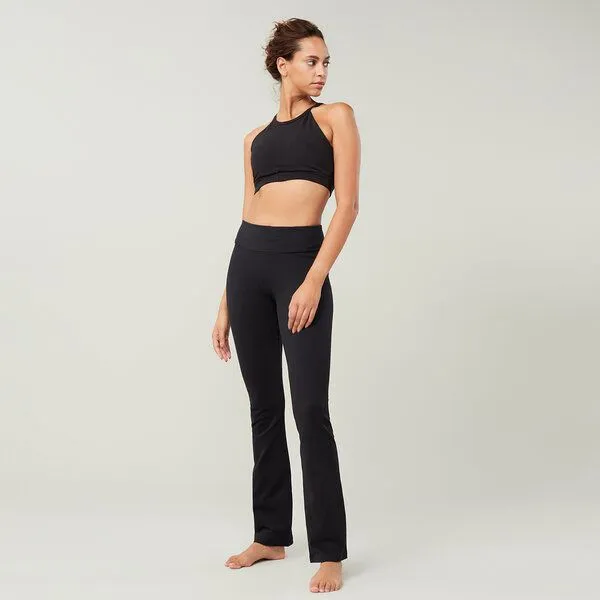mandala Mandala Yogahose - Classic Rolldown - aus Bio - Baumwolle, Schwarz (black), – Produktbild 2 von 3