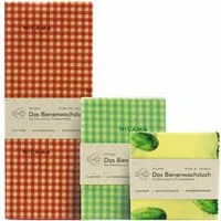 NICAMA NICAMA Bienenwachstücher 3er Set (M + L + XXL), Set 2, – Produktbild 1 von 1
