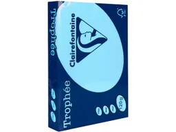Clairefontaine 250 Blatt Clairfontaine Farbiges Kopierpapier 'Trophee' 120 g/m², DIN A4, eisblau – Produktbild 1 von 1