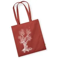 Life Tree Life-Tree Tasche aus Biobaumwolle Fairwear "Olive Tree" für in Grün/Blau/Weiß/Rot, Rot, – Produktbild 1 von 1