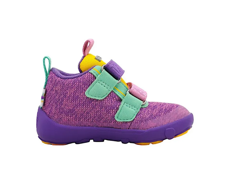 Affenzahn Affenzahn Knit Happy Kreativ Tukan Klettschuh, Lila, – Produktbild 2 von 3