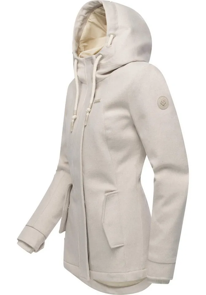 ragwear ragwear Winterjacke Monadde Felt YOUMODO Wasserfeste warme Jacke mit Kapuze, Braun, – Produktbild 3 von 5