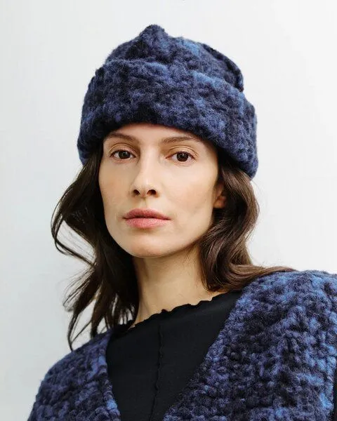 Rotholz Rotholz Toque Bio Wollmischung, Blau (blue marled), – Produktbild 4 von 4