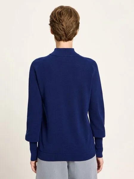 LANIUS LANIUS Feiner Rollkragenpullover, Purple blue, – Produktbild 3 von 4