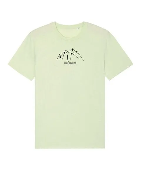 Human Family Human Family Bio Unisex Rundhals T-Shirt "Create - Simplicity", Hellgrün, – Produktbild 1 von 3