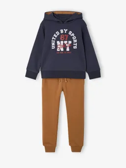 Vertbaudet Jungen Kapuzensweatshirt & Jogginghose mit Dehnbund – Produktbild 1 von 1