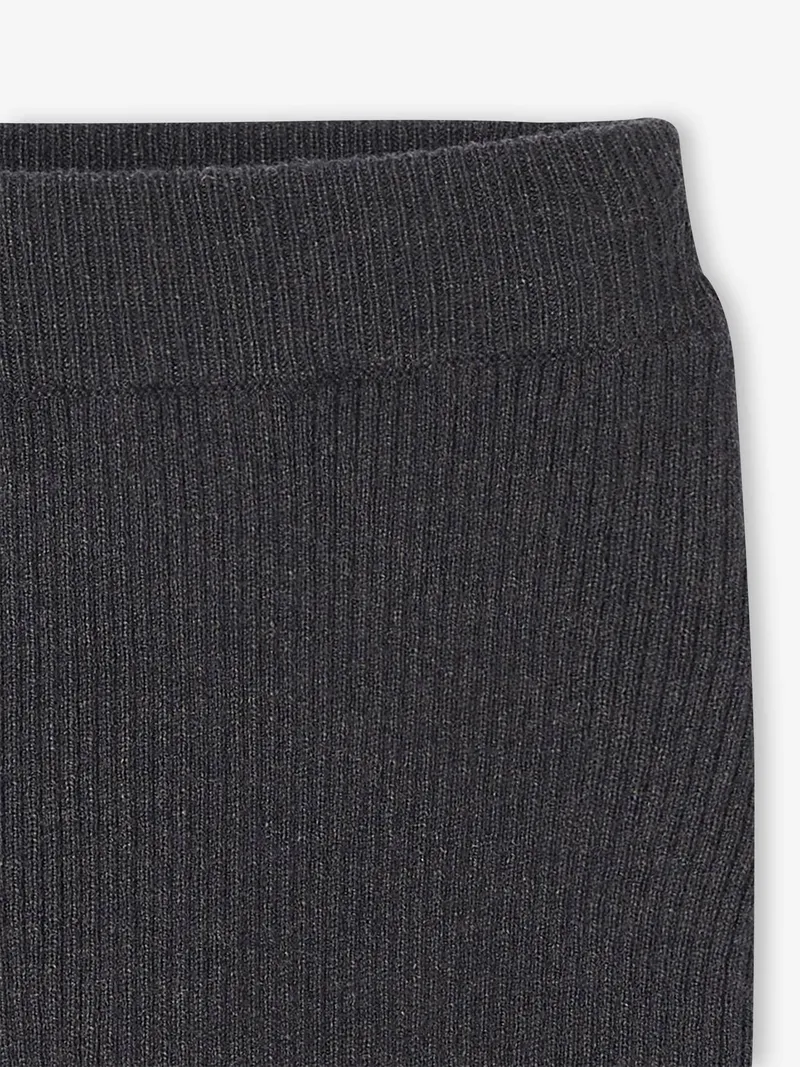 Vertbaudet Gestrickte Baby Hose mit Fuß, Anthrazit, – Produktbild 2 von 2