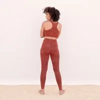 Jaya Jaya GLORIA LEO - Damen - Sportsbra mit Racer-Back aus TENCEL Lyocell/Biobaumwoll-Mix, Cinnamon/orange, – Produktbild 1 von 1