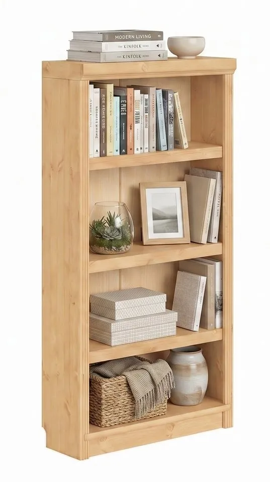 OTTO home Bücherregal Soeren, aus massiver Kiefer, Tiefe 29 cm, FSC®-zertifiziert, Beige, – Produktbild 4 von 8