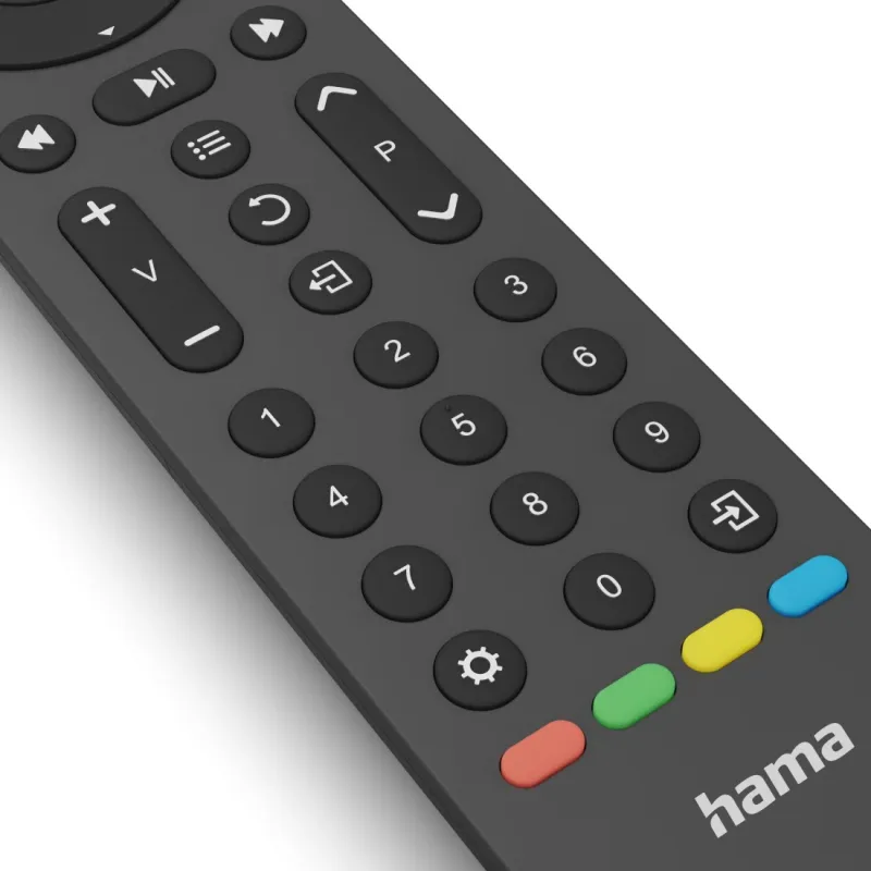 Hama Hama Universal-Fernbedienung TV, Infrarot, für 8 Geräte, lernfähig, App-Tasten – Produktbild 3 von 4