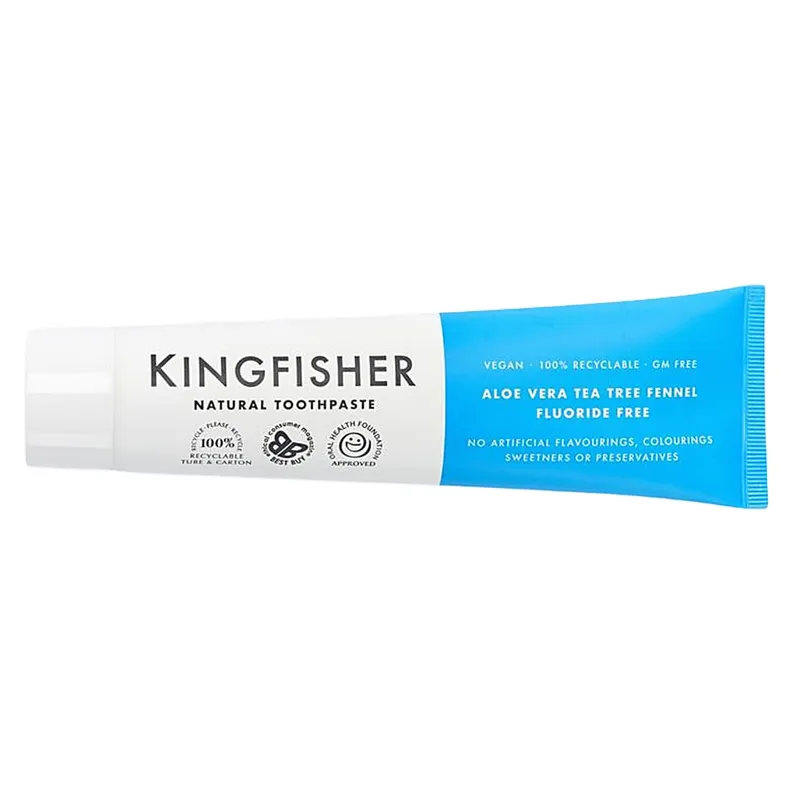 Kingfisher Kingfisher Zahncreme Aloe Vera Teebaum & Fenchel - Frei von Fluoriden – Produktbild 1 von 1