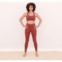 Jaya Jaya GLORIA LEO - Damen - Sportsbra mit Racer-Back aus TENCEL Lyocell/Biobaumwoll-Mix, Cinnamon/orange, – Produktbild 1 von 1