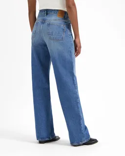 Kuyichi Kuyichi Damen vegan Jeans Lose Schlaghose Harper Rosebowl Blau – Produktbild 1 von 1