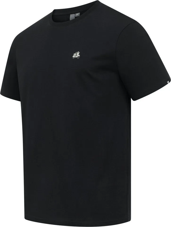 ragwear ragwear T-Shirt Samms F Gots YOUMODO Kurzärmliges Shirt mit Retro-Roller-Stickerei, Schwarz, – Produktbild 4 von 4