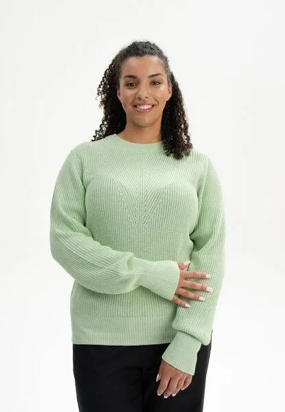 MELA Strickpullover Style GAURI | von MELA | Fairtrade & GOTS zertifiziert, Spring melange, – Produktbild 1 von 4