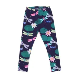 Walkiddy Walkiddy Leggings Dunkelblau Bunte Libellen-Allover Bio-Baumwolle GOTS – Produktbild 1 von 1