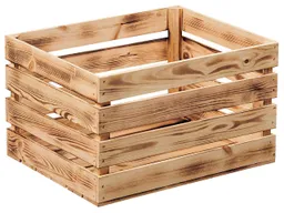 Kesper KESPER Dekokiste aus Kiefernholz geflammt, 47 x 36 x 28 cm – Produktbild 1 von 1