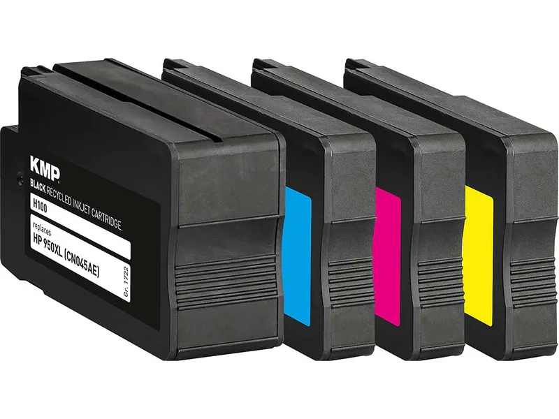 KMP KMP Tintenpatronen ersetzt HP Nr. 950XL/Nr. 951XL schwarz, cyan, magenta, gelb, 4er-Set – Produktbild 2 von 3
