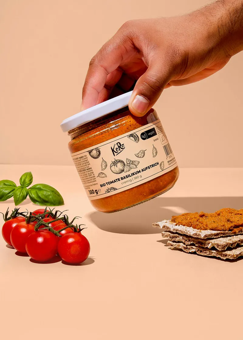 KoRo Bio Tomate Basilikum Aufstrich 380 g – Produktbild 8 von 8