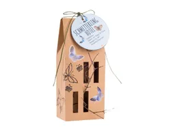 Schmetterlingshotel aus Pappe inkl. individuell bedrucktem Hangtag – Produktbild 1 von 1