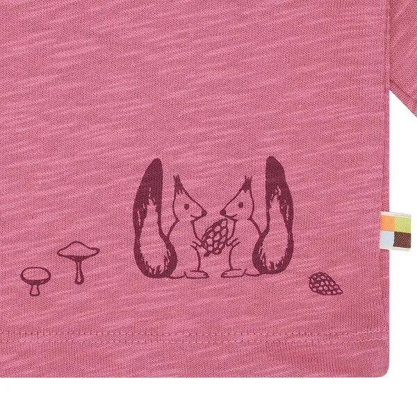loud + proud loud + proud Babys & Kinder Shirt Slub Jersey, GOTS zertifiziert, Rouge(pink), – Produktbild 1 von 2