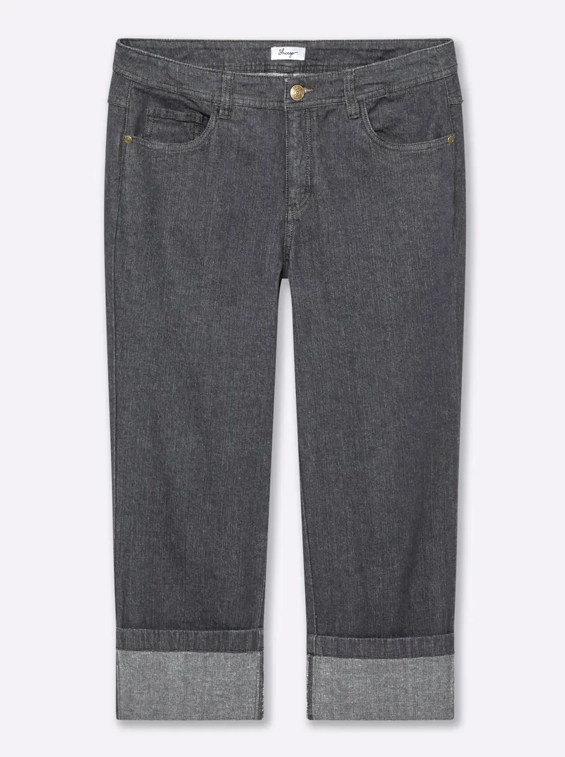 sheego 7/8-Jeans, Grey-denim, – Produktbild 1 von 2