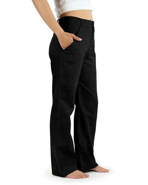 SCHAZAD Leinenhose APPROVAL von SCHAZAD, Schwarz, – Produktbild 2 von 3