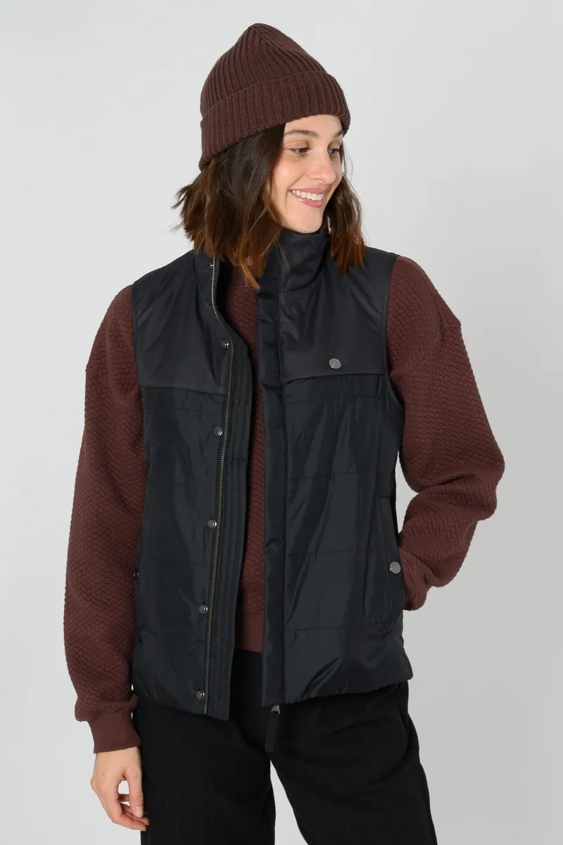 THOKKTHOKK ThokkThokk Damen vegan Weste Schwarz, Schwarz, – Produktbild 2 von 2