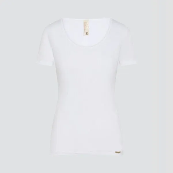 comazo|earth comazo|earth Fairtrade Basic Shirt kurzarm | GOTS zertifiziert, Weiss, – Produktbild 3 von 4