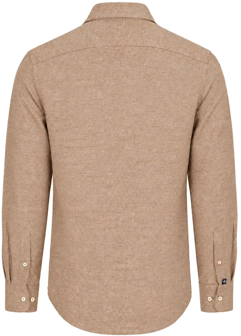 Suitable Suitable Hemd Melange Camel - Größe 41 (L), Braun, – Produktbild 5 von 5