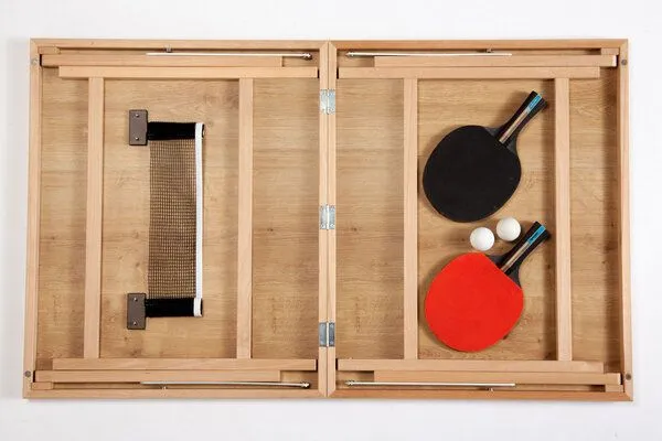 DISH TENNIS DISH TENNIS BLACK BEAUTY schwarzfarbene Mobile Mini Tischtennisplatte - MADE IN AUSTRIA – Produktbild 2 von 4