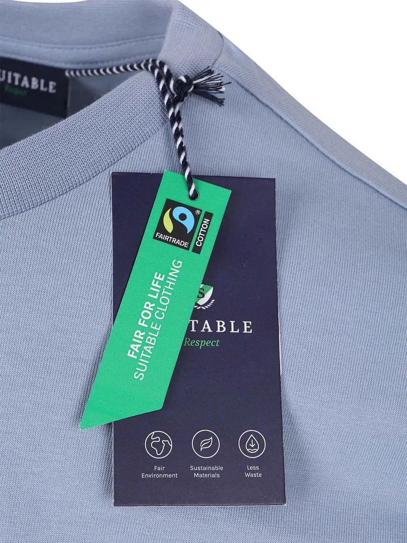 Suitable Suitable Respect T-shirt Tim Hellblau - Größe XXL, Hellblau, – Produktbild 5 von 5