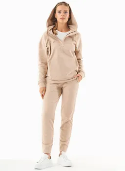 ORGANICATION ORGANICATION Damen vegan Sweat Hoodie Bio-Baumwolle Beige – Produktbild 1 von 1
