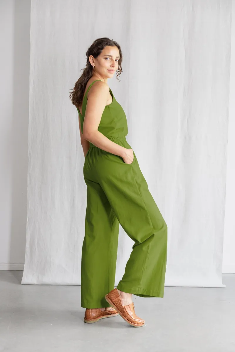 Jyoti - Fair Works Jyoti - Fair Works Damen vegan Hosen Jayan Basil, Grün, – Produktbild 1 von 2