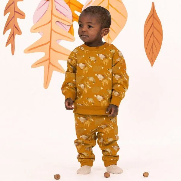 Sense Organics Sense Organics Baby Sweatshirt, Modell SIAM, Waldtier-druck, – Produktbild 2 von 4