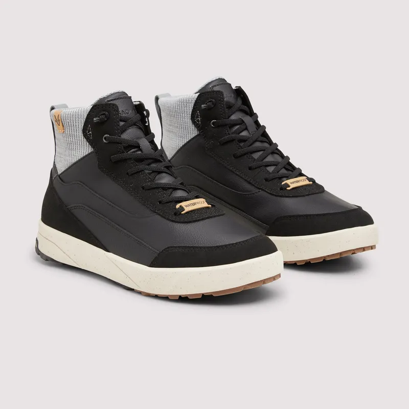 SAOLA SAOLA Damen vegan Sneaker Quito Mid Wasserdicht, Schwarz, – Produktbild 2 von 2