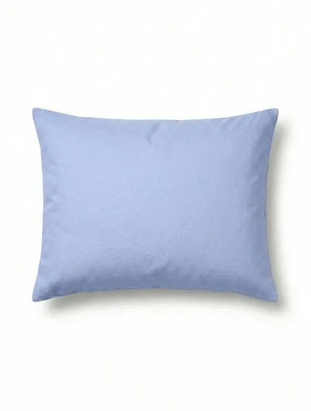 Nature by Adam Nature by Adam Kissenbezug „Rio“ aus Baumwolle (kbA) mit Reißverschluss – uni, Made in Germany, Himmelblau, – Produktbild 2 von 4