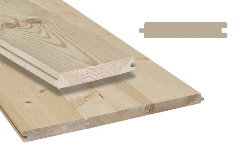 woodstore24 woodstore24 Fassadenverkleidung aus Fichte/ Tanne - Massivholz, 22 x 121 mm, Fasebrett (PE = 5 Stk.) - Länge: 4,80 m – Produktbild 1 von 1