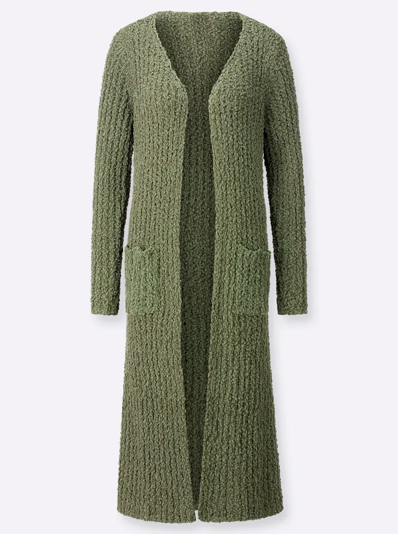 Witt Longstrickjacke, Khaki, – Produktbild 2 von 2