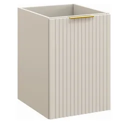Lomadox Unterschrank ADELAIDE-56-CASHMERE 40 cm breit, kaschmir, gerillte Front, inkl. Wäschekorb – Produktbild 1 von 1