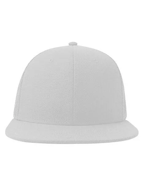 Atlantis Headwear Atlantis Headwear Mesh Cap Truckercap Flacher Schirm, Weiss/weiss, – Produktbild 1 von 3